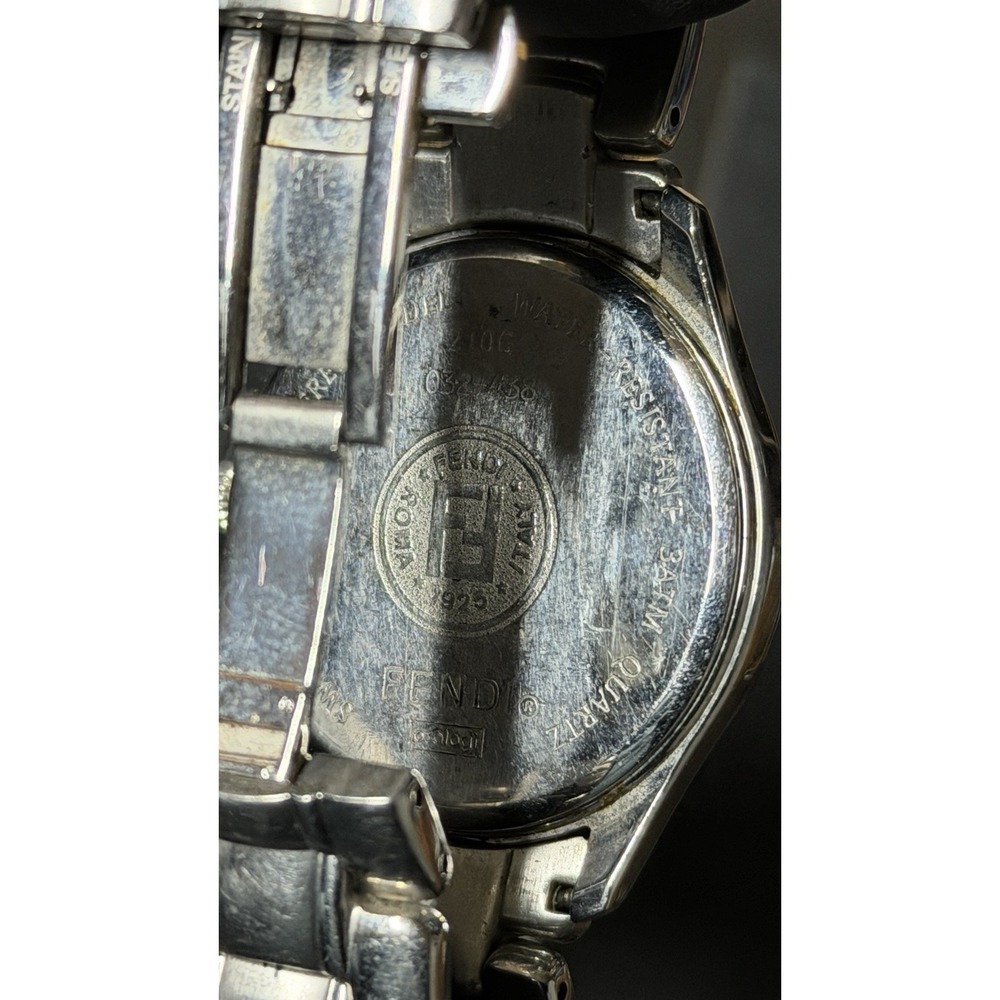 Fendi Swiss Made Stainless Steel Watch 38mm Date‎ Silver Dial - Picture 11 of 16